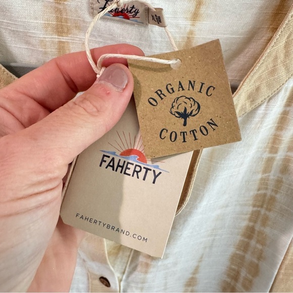 NWT Faherty Vida Tie Dye Dress in Maple Sugar Size XL - Picture 2 of 7